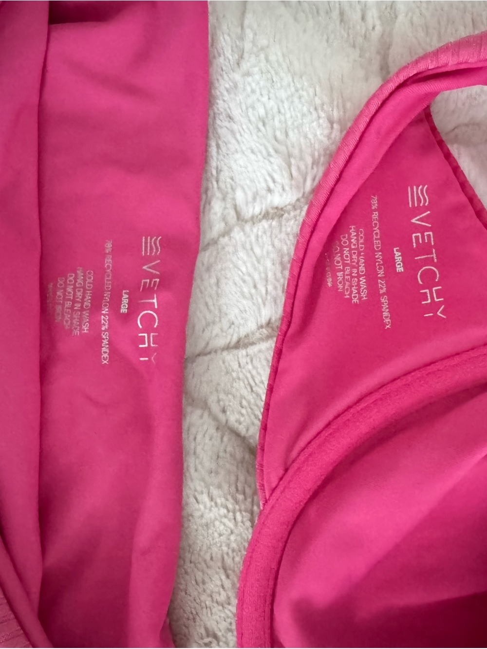 Women's Ribbed Pink Bikini Set Vetchy - Picture 5 of 5